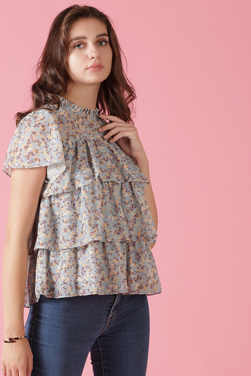 Gipsy Jade Green Georgette Blouse