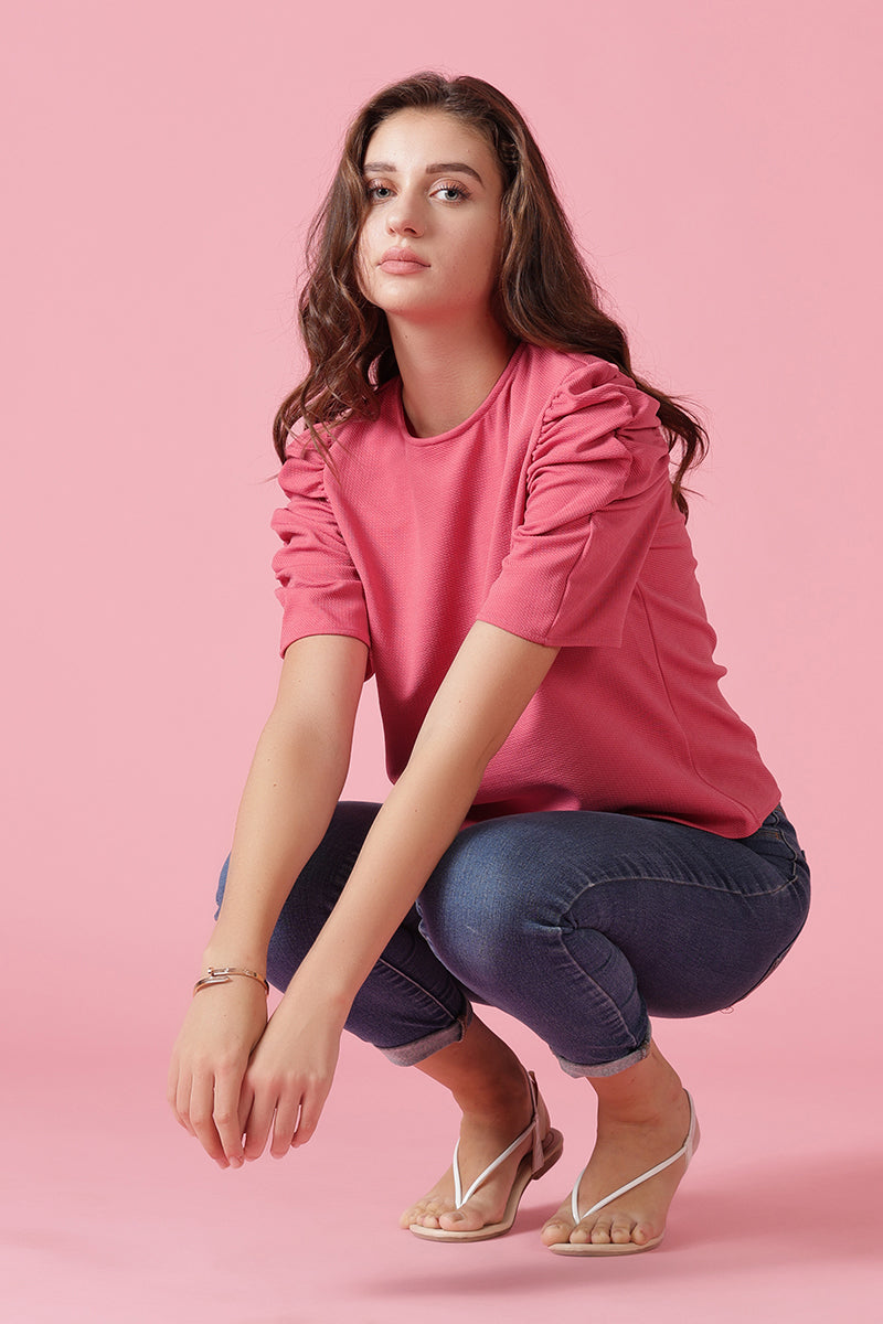 Gipsy Pink Knit Blouse