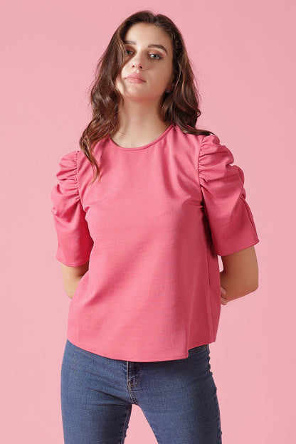 Gipsy Pink Knit Blouse