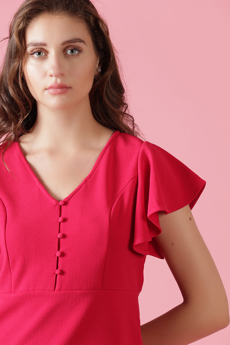 Gipsy Fuchsia Knit Blouse