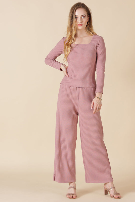 Gipsy Dusky Pink Poly Knit Blouse