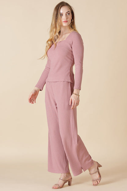 Gipsy Dusky Pink Poly Knit Blouse