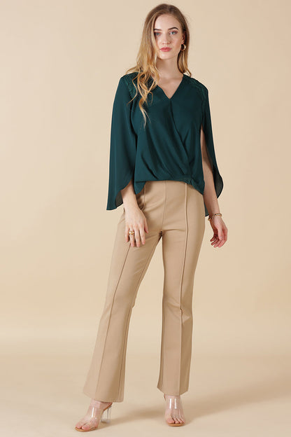 Gipsy Bottle Green polyester Blouse