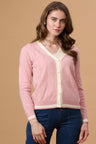 Gipsy Pink Acrylic Short Cardigan