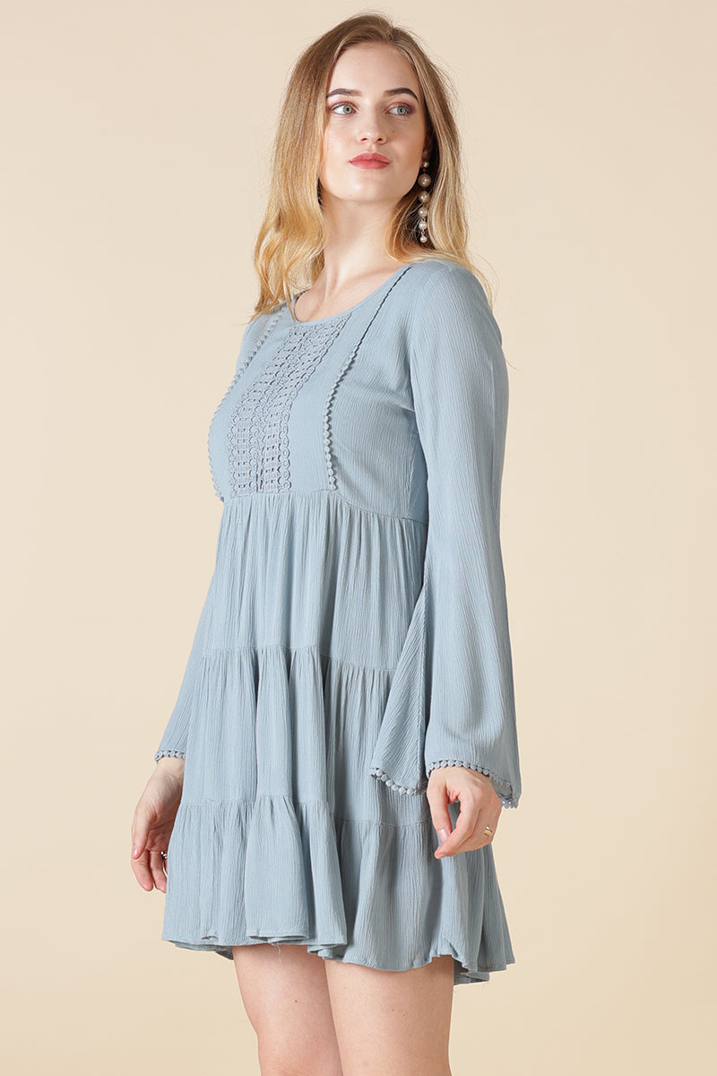 Gipsy Sage Poly Crepe Dress