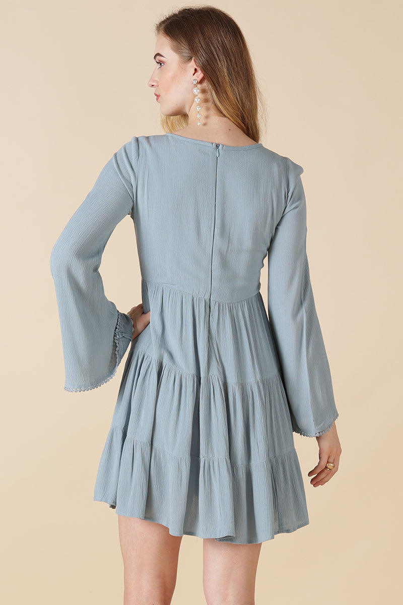 Gipsy Sage Poly Crepe Dress