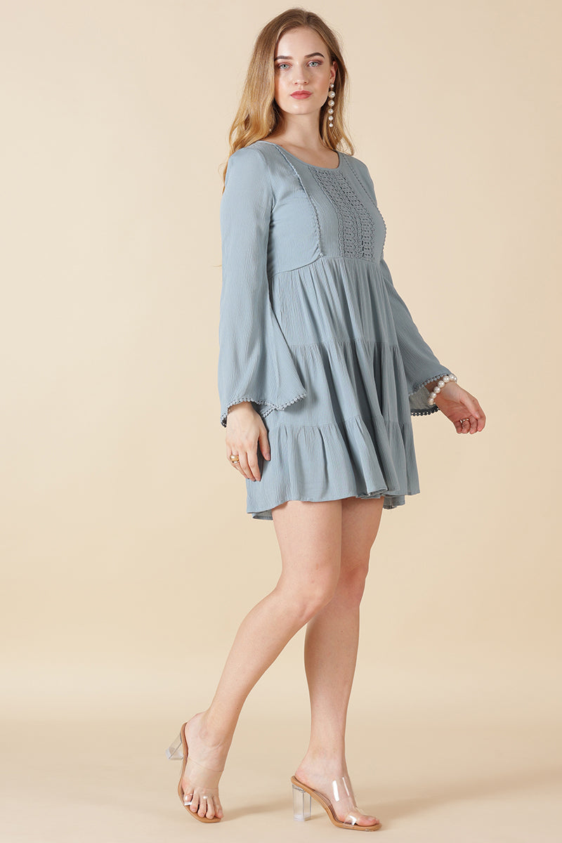 Gipsy Sage Poly Crepe Dress