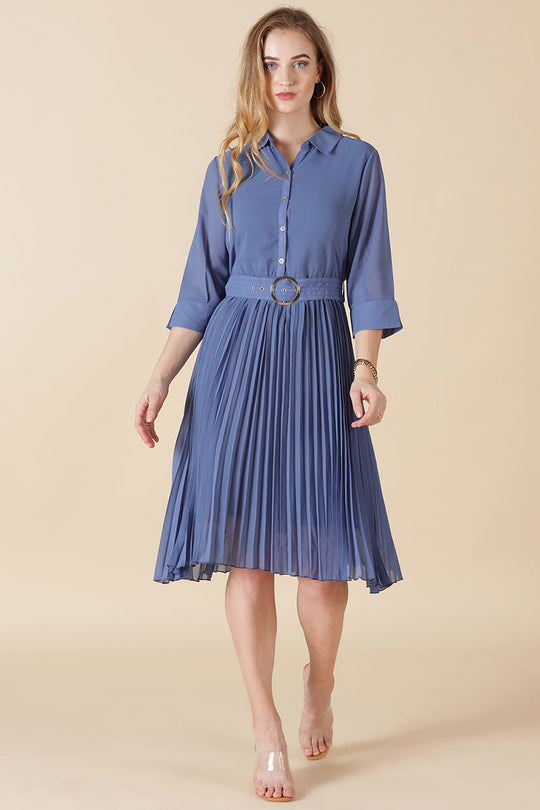 Gipsy Blue Georgette Dress