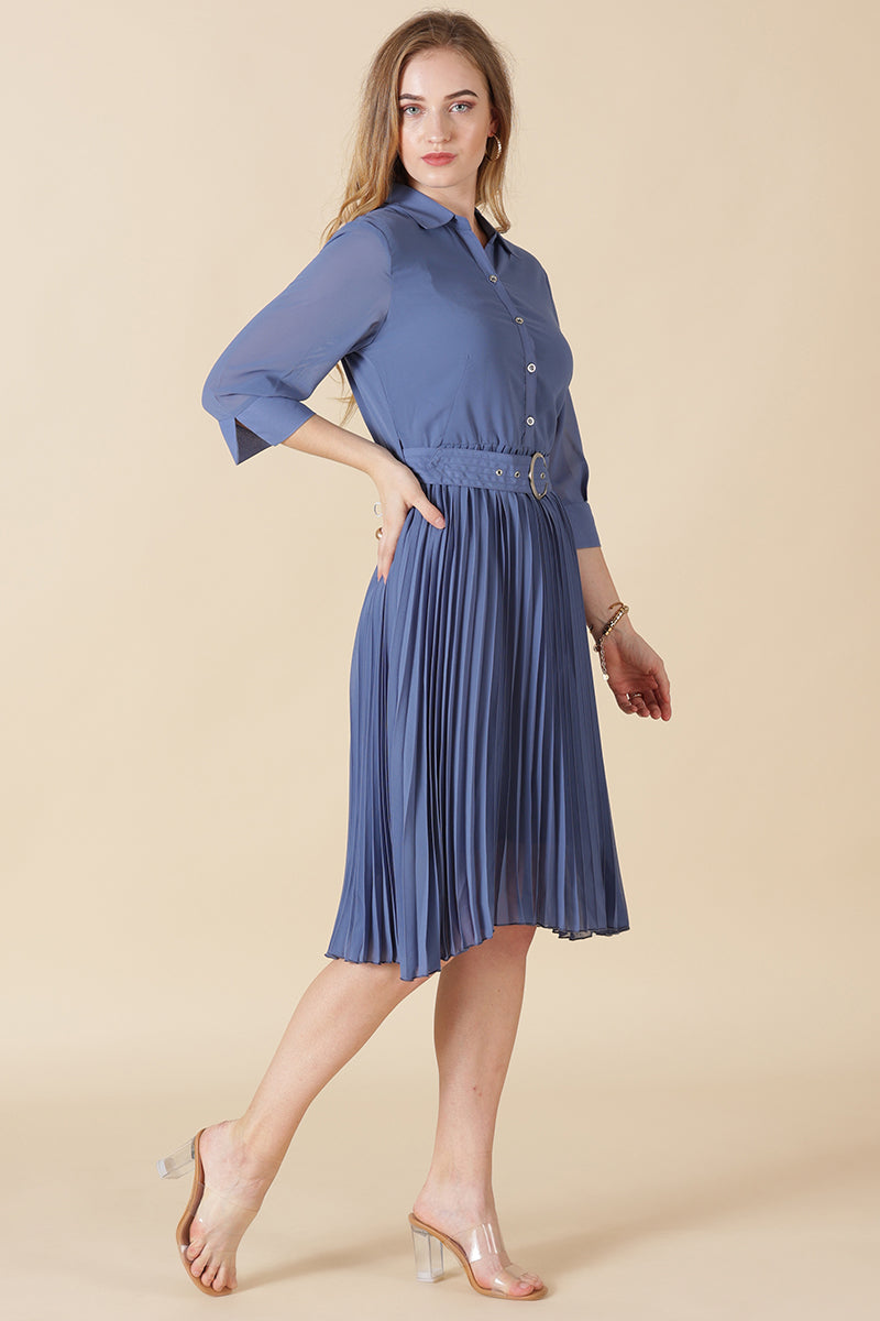 Gipsy Blue Georgette Dress