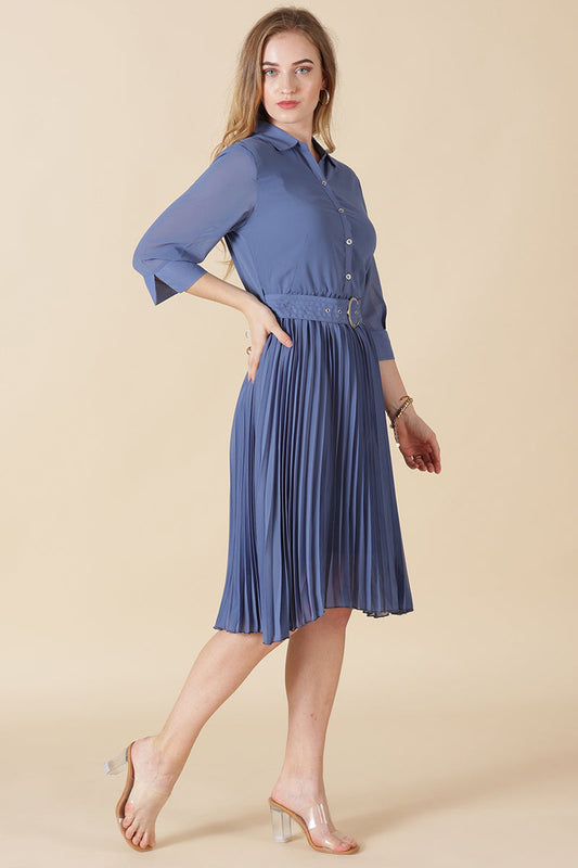 Gipsy Blue Georgette Dress