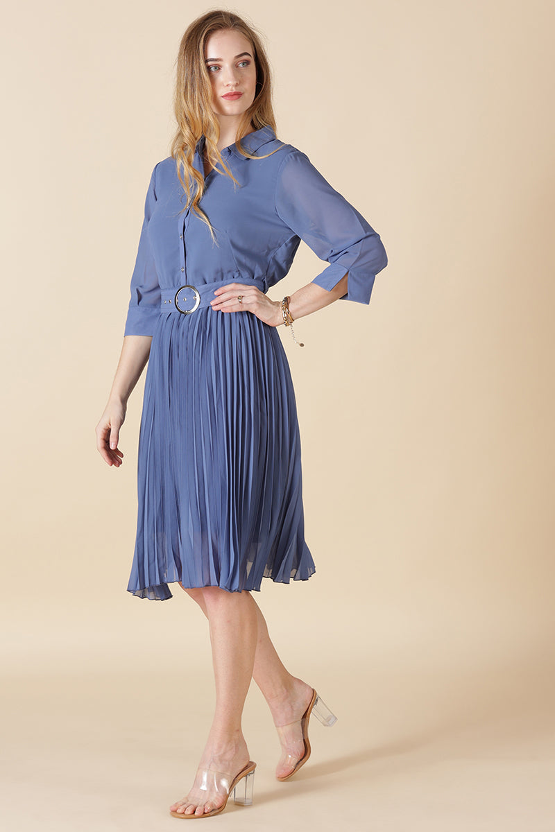 Gipsy Blue Georgette Dress