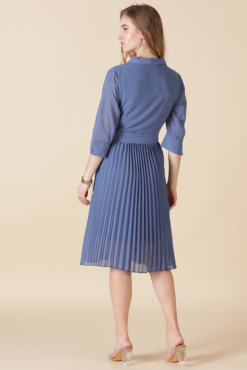 Gipsy Blue Georgette Dress