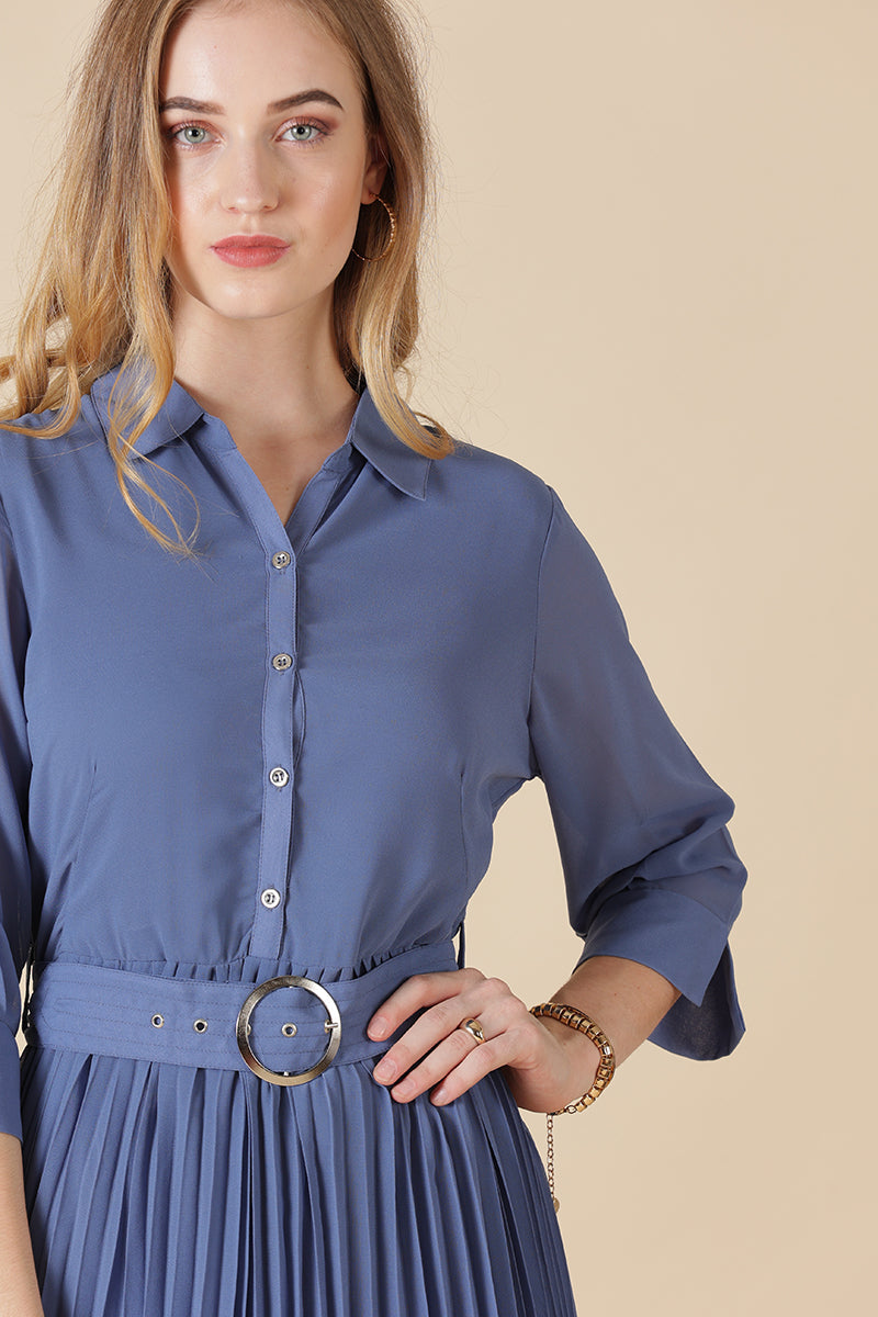 Gipsy Blue Georgette Dress