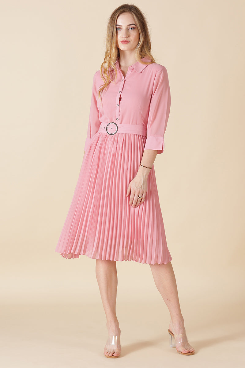 Gipsy Pink Georgette Dress