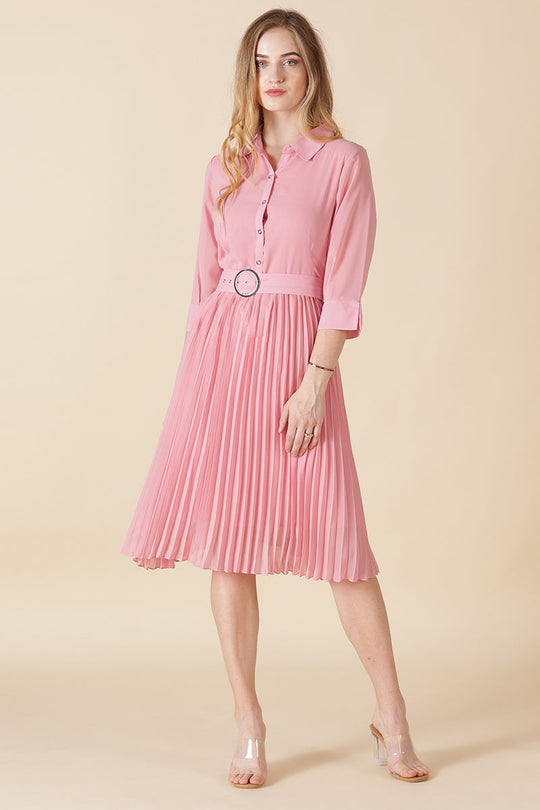 Gipsy Pink Georgette Dress