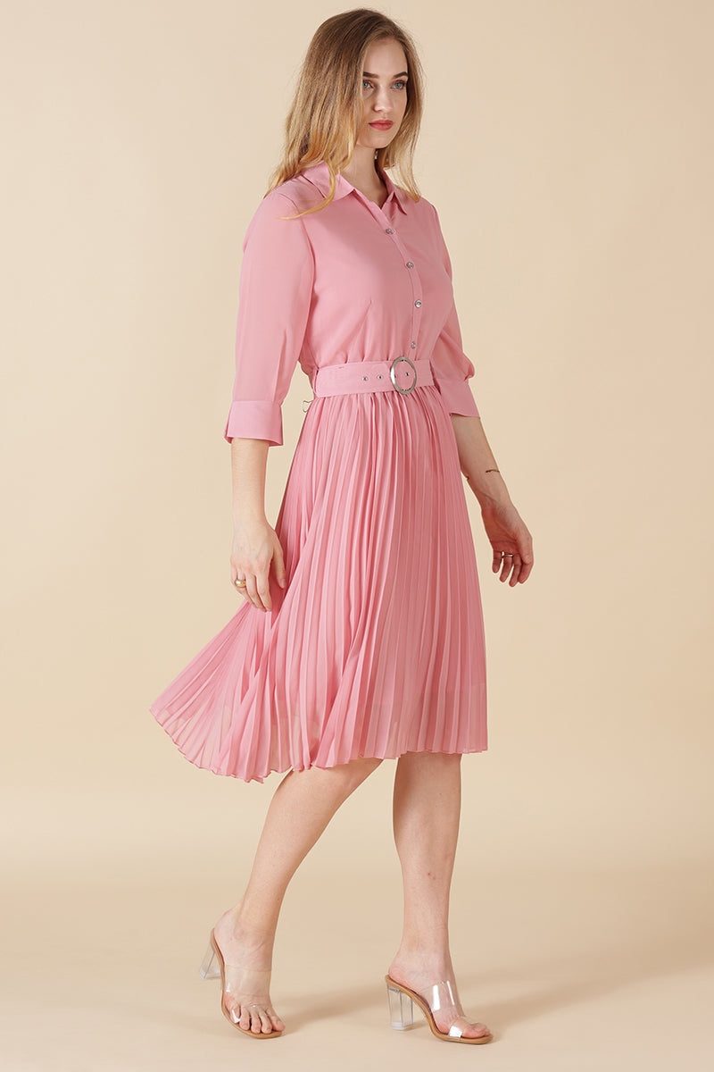 Gipsy Pink Georgette Dress