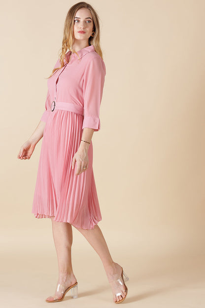 Gipsy Pink Georgette Dress