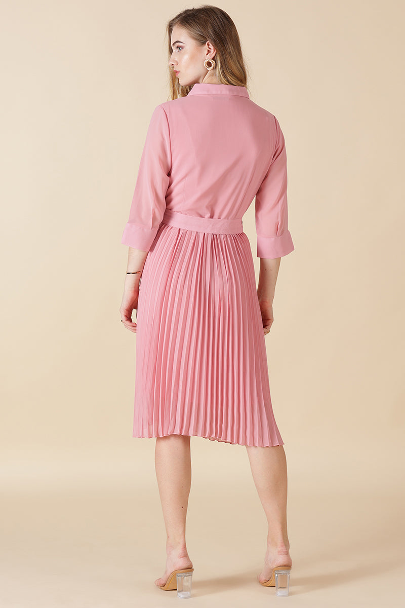 Gipsy Pink Georgette Dress