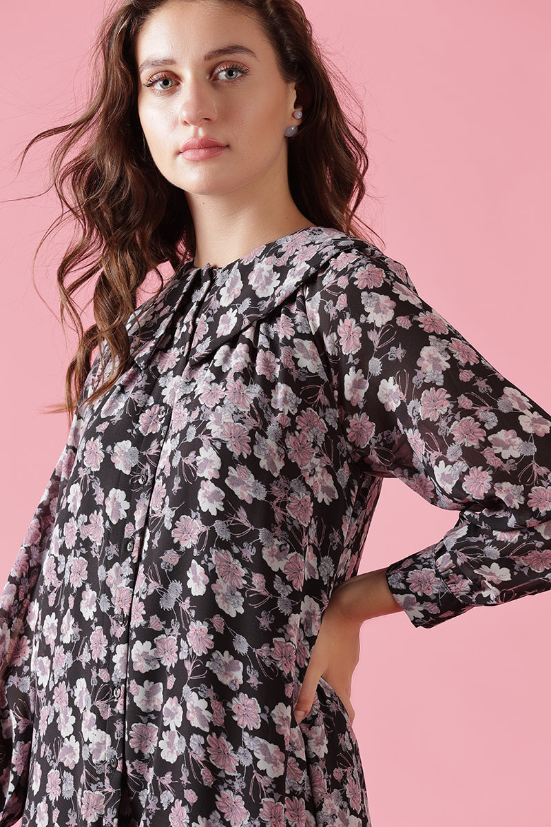 Gipsy Black Georgette Dress