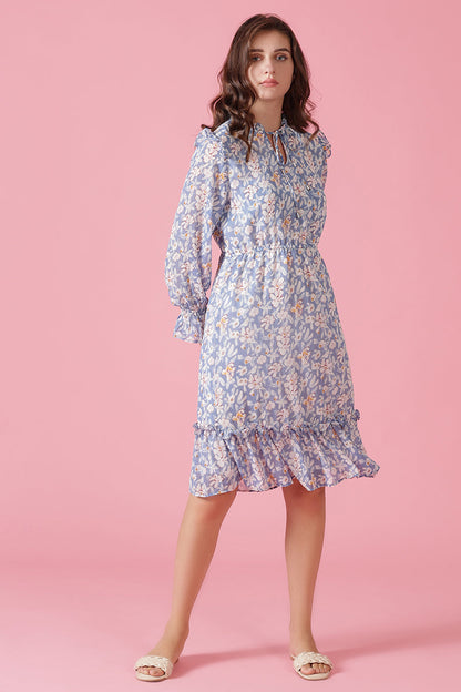 Gipsy Blue Georgette Dress