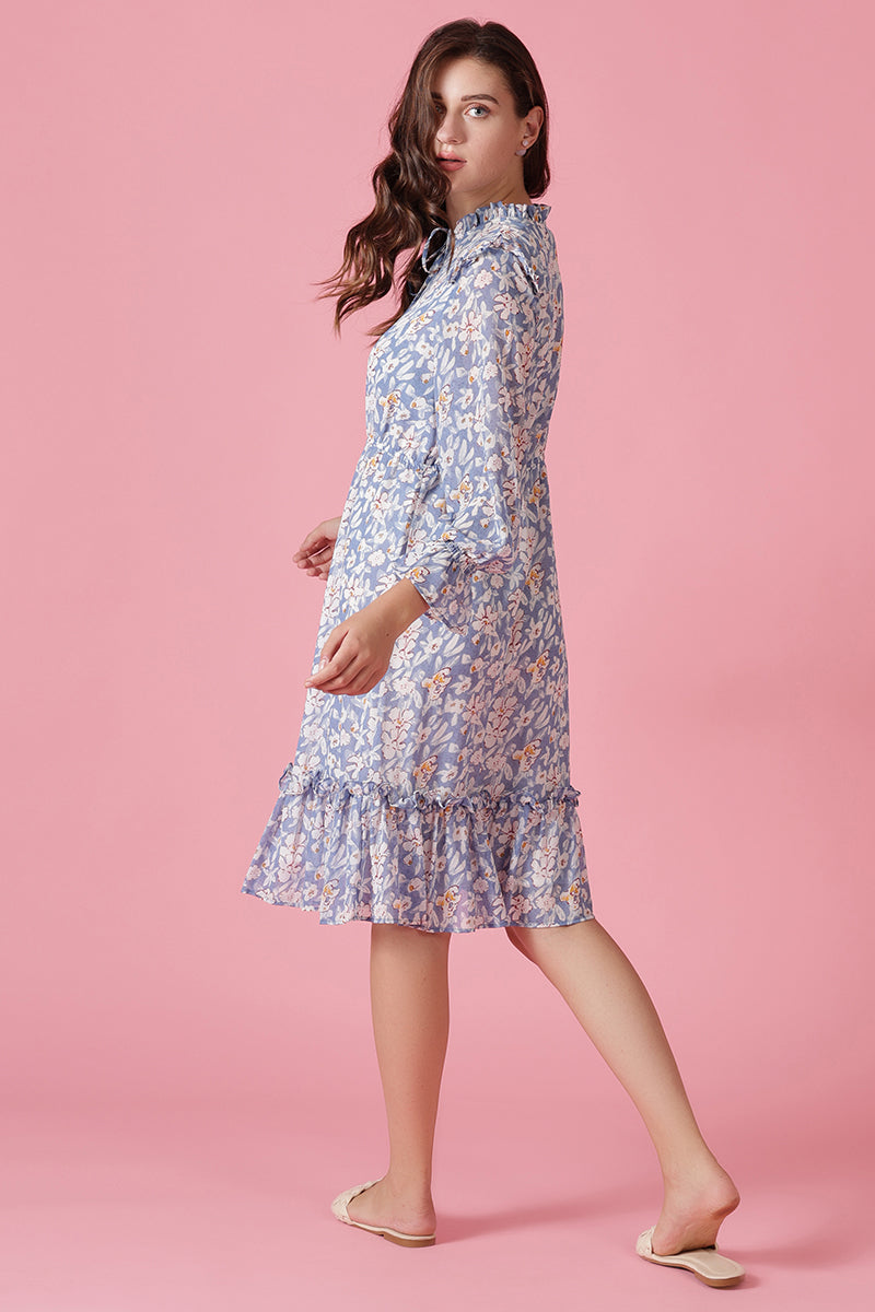 Gipsy Blue Georgette Dress