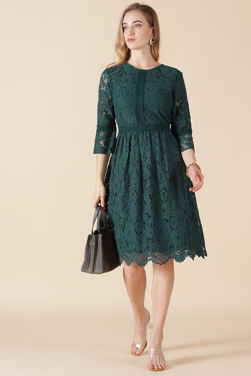 Gipsy Green polyester Dress