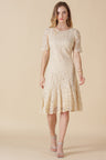 Gipsy Cream Net Fabric Dress