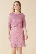 Gipsy Onion Pink Net Fabric Dress