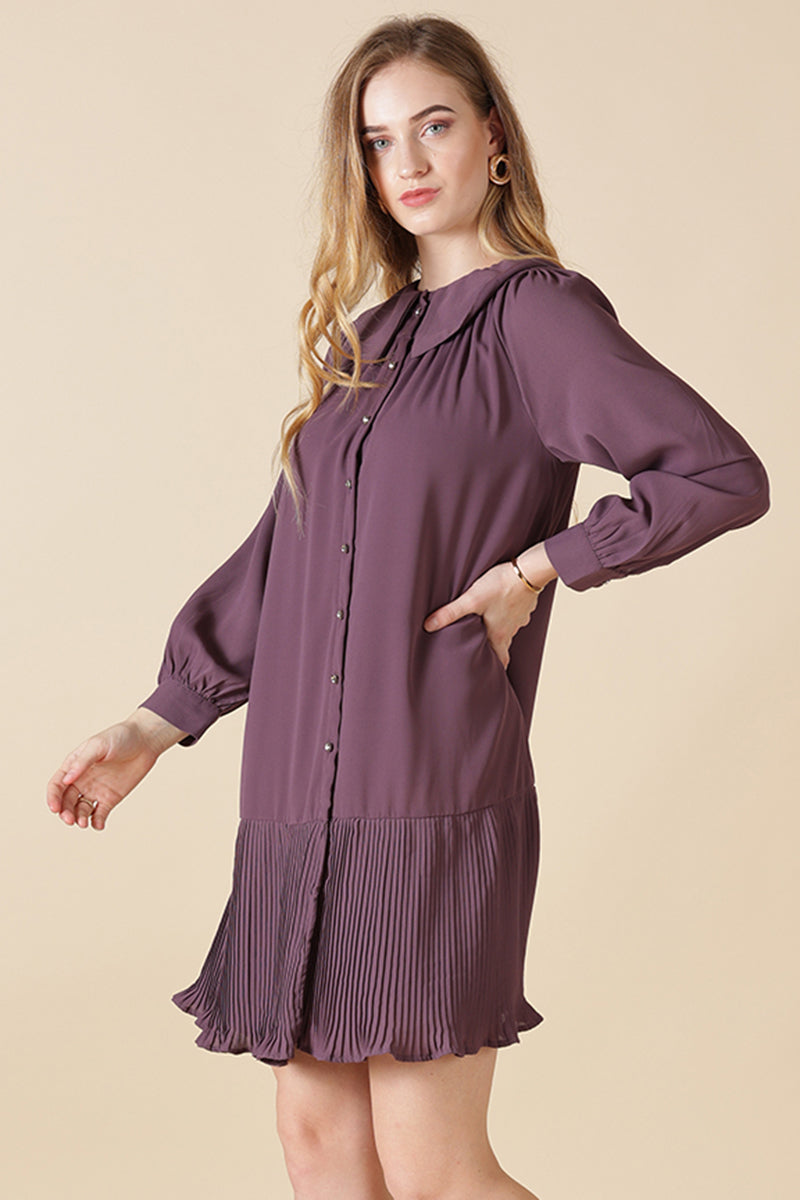 Gipsy Purple Georgette Dress