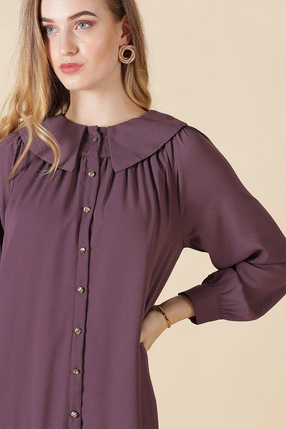 Gipsy Purple Georgette Dress