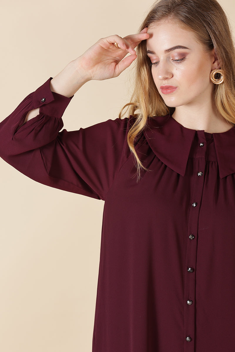 Gipsy Wine Georgette Dress
