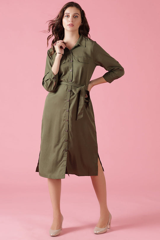 Gipsy Olive Cotton Dress