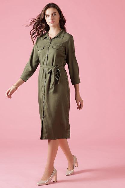 Gipsy Olive Cotton Dress