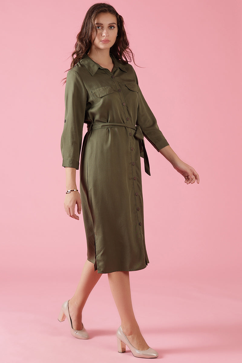 Gipsy Olive Cotton Dress