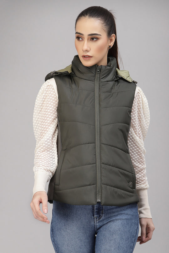 Gipsy Olive Polyester Jacket