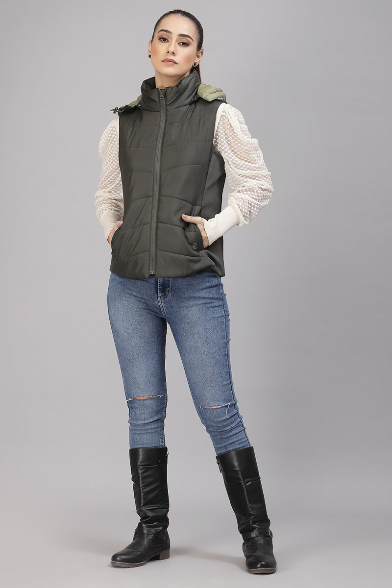 Gipsy Olive Polyester Jacket