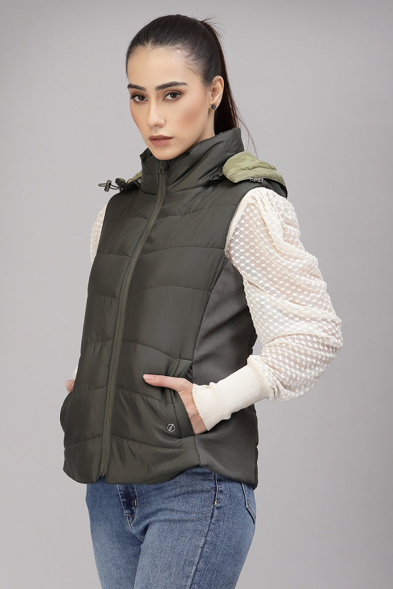 Gipsy Olive Polyester Jacket