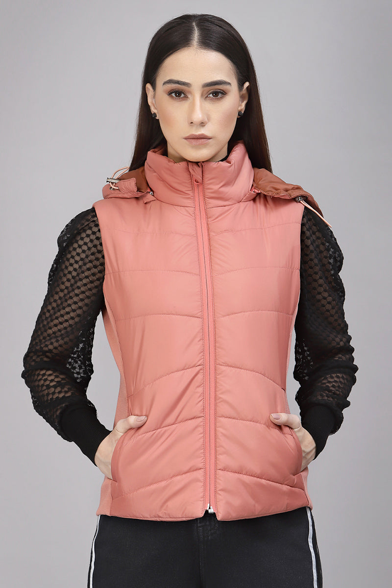 Gipsy Salmon Pink Polyester Jacket