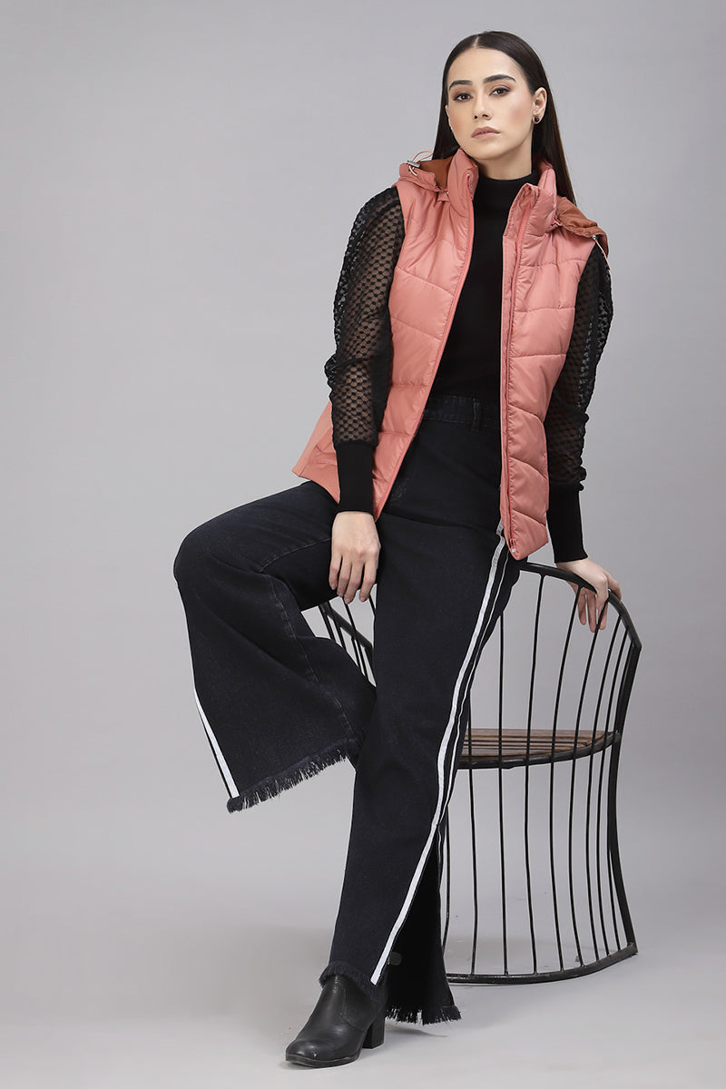 Gipsy Salmon Pink Polyester Jacket