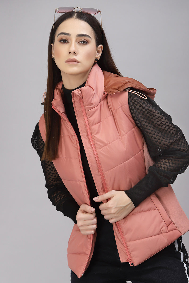 Gipsy Salmon Pink Polyester Jacket