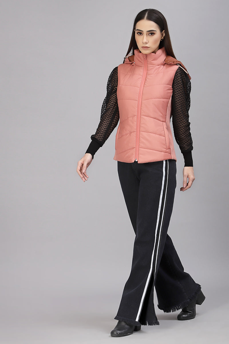 Gipsy Salmon Pink Polyester Jacket