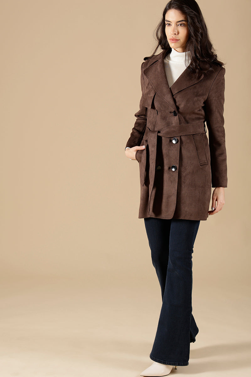 Gipsy Dark Grey Suede Jacket