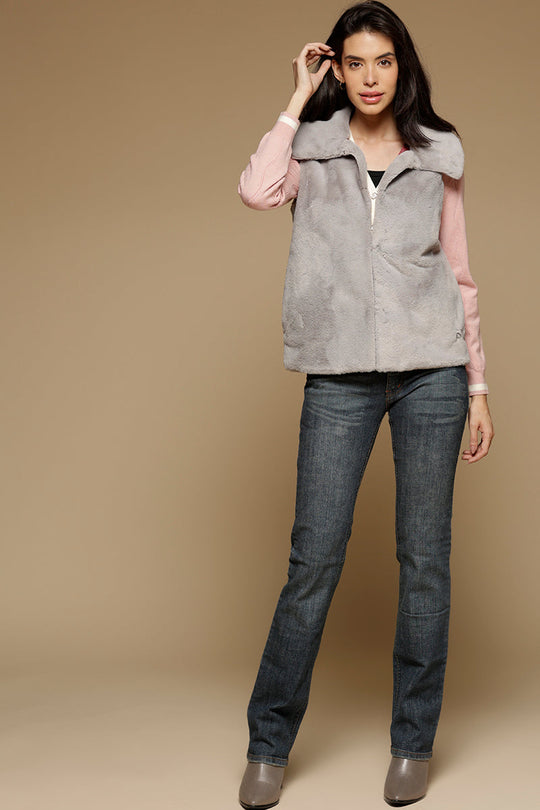 Gipsy Grey Polyester Jacket