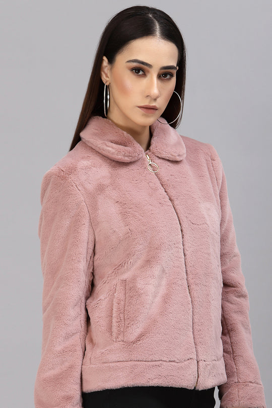 Gipsy Blush Pink Polyester Jacket