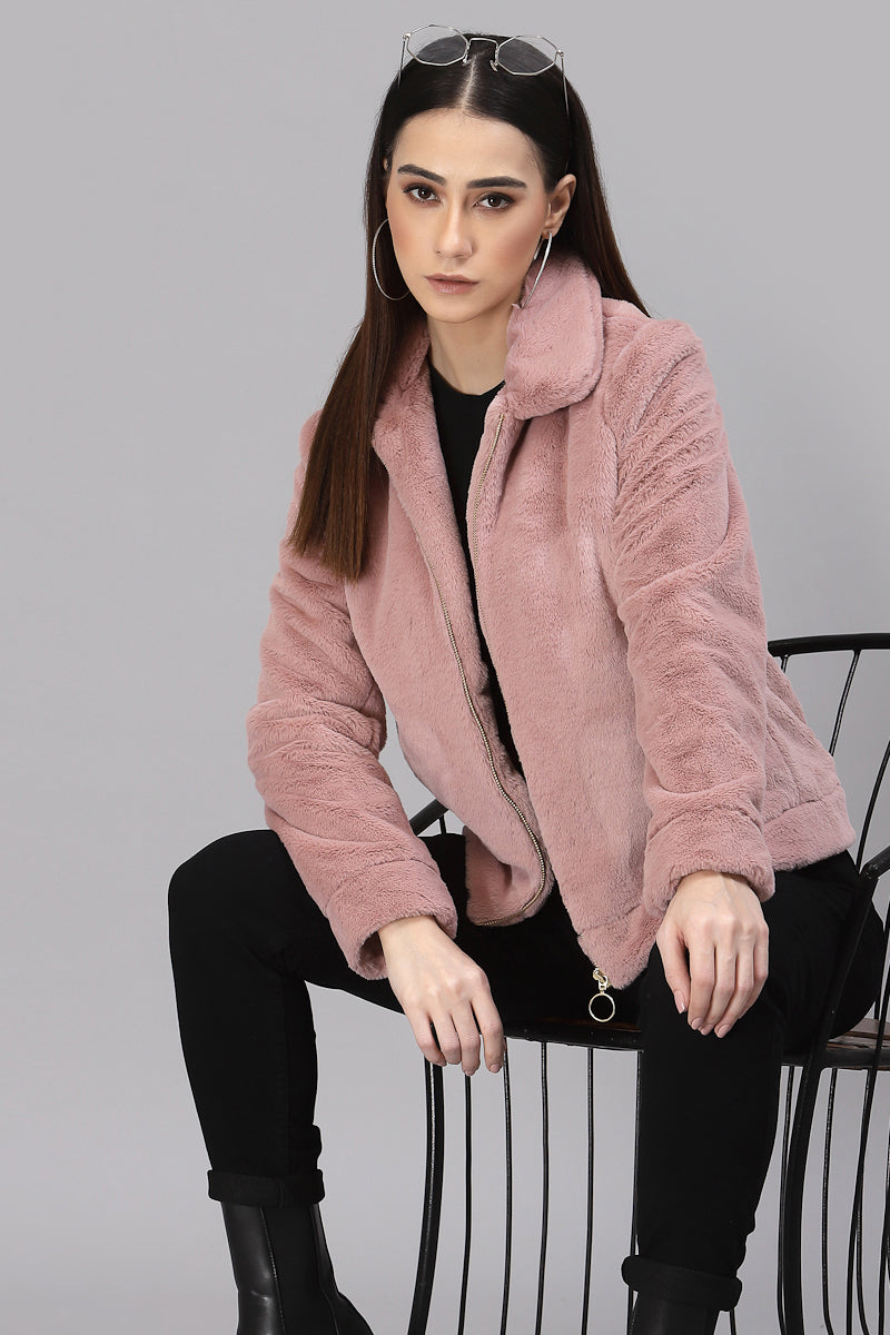 Gipsy Blush Pink Polyester Jacket