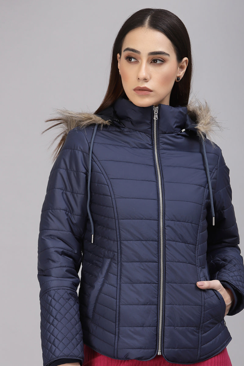 Gipsy Navy Polyester Jacket
