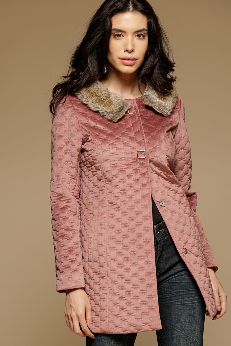Gipsy Dusky Pink Suede Jacket