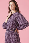 Gipsy Wine Georgette Co-Ord Top