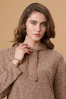 Gipsy Brown Poly Knit Co-Ord Top