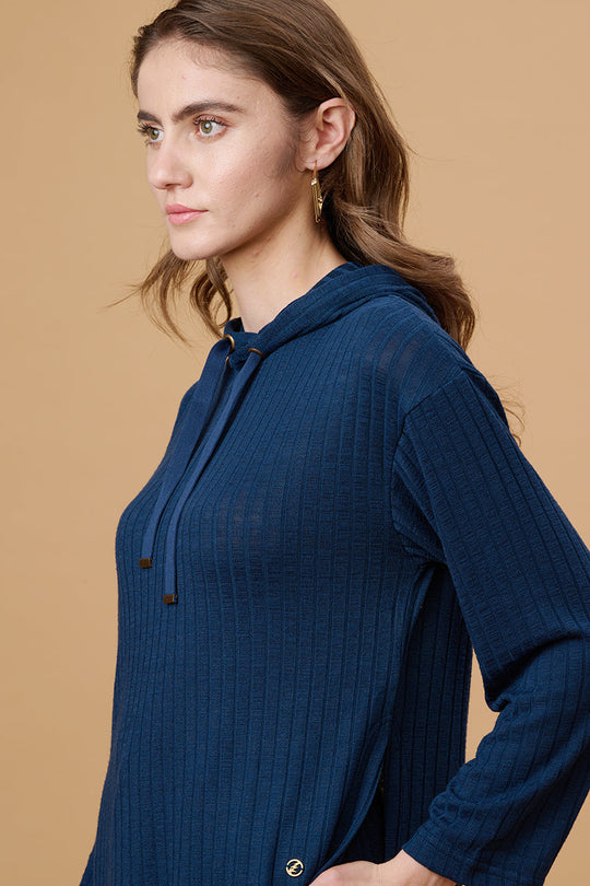 Gipsy Teal Poly Knit Co-Ord Top